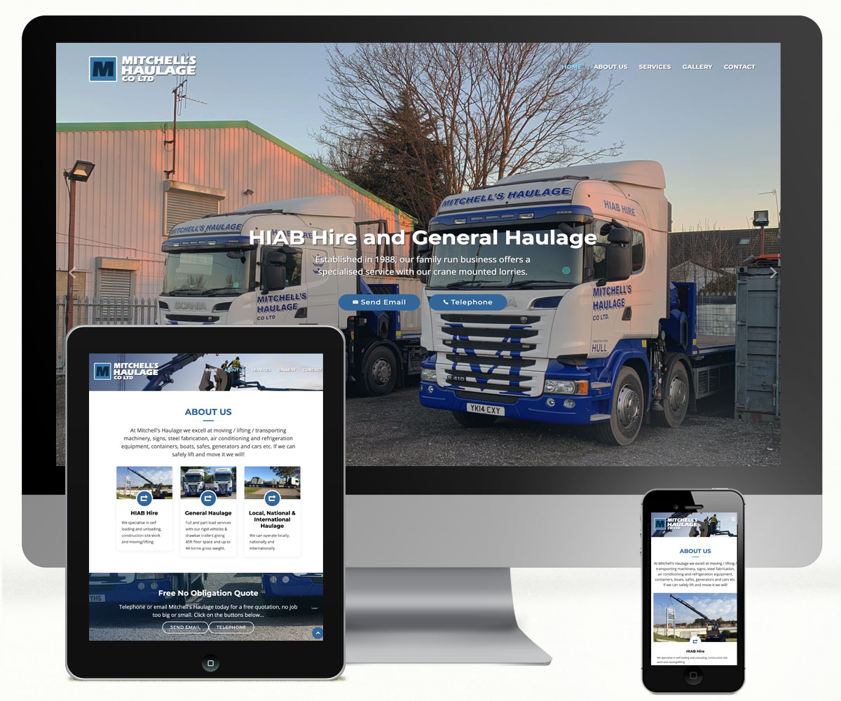 Mitchalls Haulage Website