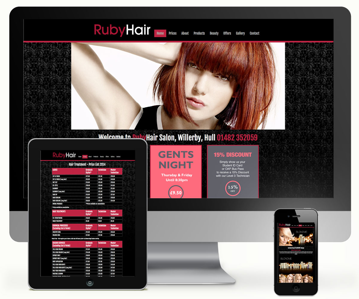 Ruby Hair Website